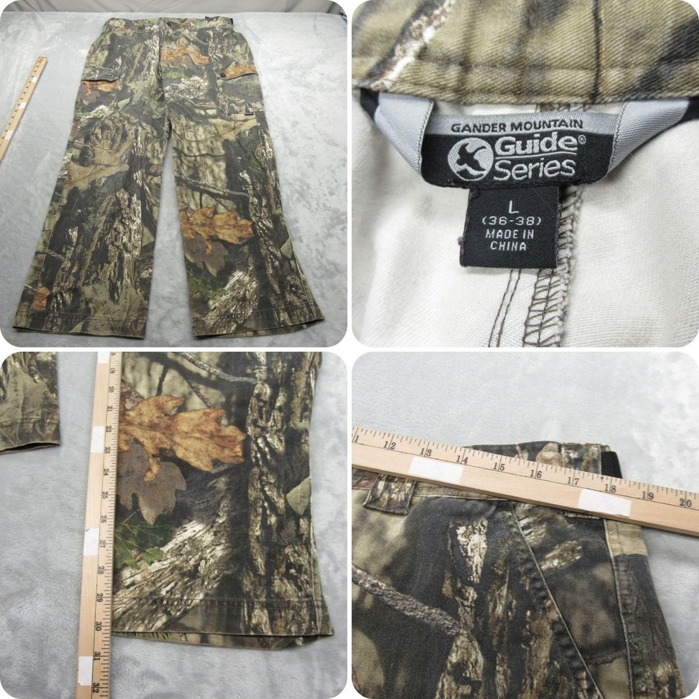 Mossy Oak Guide Series Pants Mens Large Green Camo Gander Mountain Cargo 36x30‎